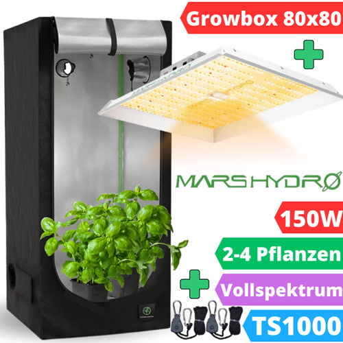 Growbox set led 80x80cm - growbox, +