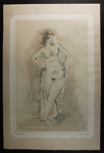 Colorierte lithographie auf - colorierte,