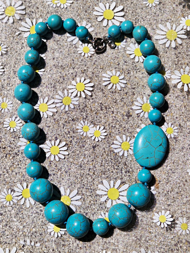 Chunky turquoise beaded - chunky,