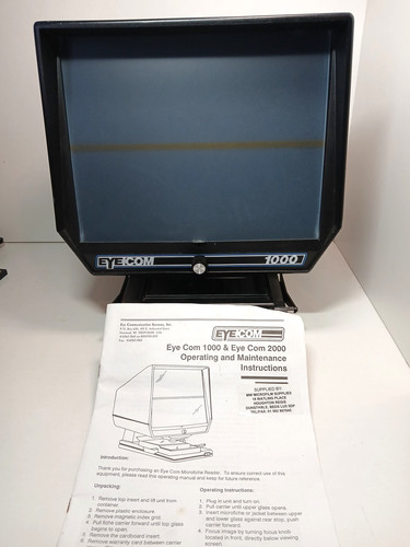 Eyecom 1000 microfiche - microfiche, reader
