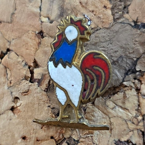 Vintage pin gallischer hahn - gallischer,