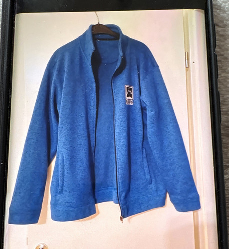 Etna herren fleecejacke blau - fleecejacke,