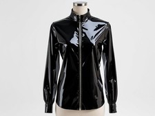 Lackbluse Shirt Jacke, PVC