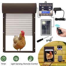 Große Automatische Hühnerklappe Hühnertür mit Timer Intelligenter Einklemmschutz