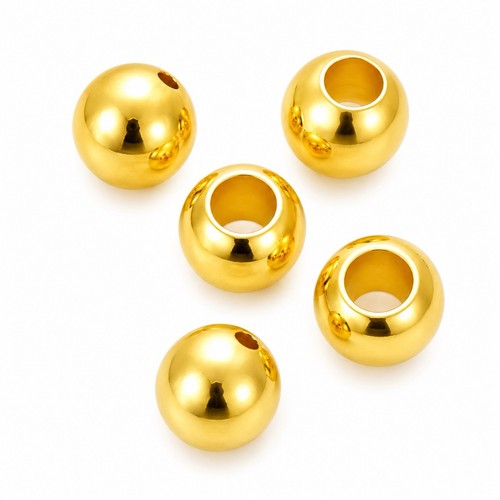 Modeschmuck metallperle - 10,