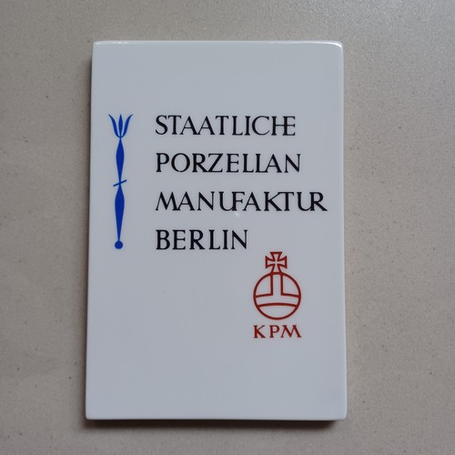 Kpm werbe tafel - kpm,