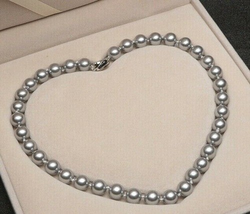 Graue collier perlenkette - collier,
