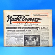 Nacht-Express 25.06.1949 Geburtstag Hochzeit 25.06.1949 Tageszeitung 25. Juni