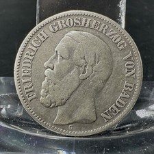 2- Mark Silbermünze 1876 G