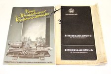 2x Betriebsanleitung - Revolver-Drehmaschine - MWF - Modell RSR - Bj. 1963