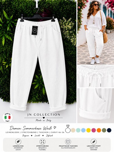 Damen sommerhose leinenlook - damen,