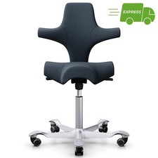 HAG Capisco 8106 | Stoff Cura Blau | Gestell Silber | Express