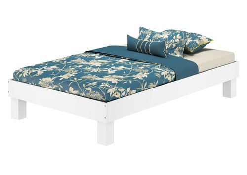Waschweißes doppelbett - waschweißes,