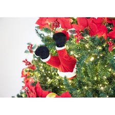 Weihnachtsmann Beine 35cm mit Bewegung für Weihnachtsbaum Weihnachtsdeko 