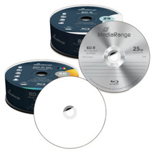 MediaRange Blu-ray Rohlinge BD-R 6x fach DL DualLayer 25/50/100GB Spindel NEU
