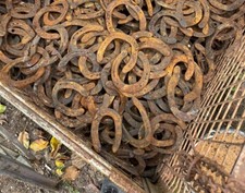 altes Hufeisen, benutzt