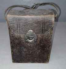 Alte Kameratasche Braun Leder Fototasche Schutztasche Tasche H 565