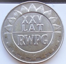 Polen 20 Zl. 1974.  RWPG