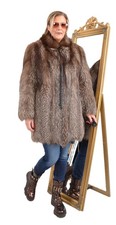 A5818 silberfuchs jacke echt - jacke,