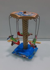 Blechspielzeug Karussell, neuwertig, farbig bedruckt, 10 cm hoch