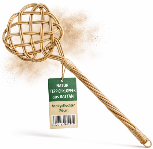 Rattan teppichklopfer - rattan,