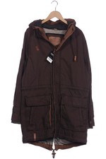 Naketano Mantel Herren Winter Parka Winterjacke Gr. XL Baumwolle Braun #ax12gi6