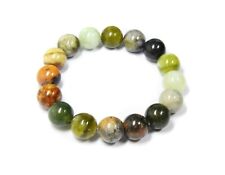 Armband aus dem Edelstein Flower-Jade in Kugelform Ø-12 mm