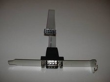 COM-Port Slotblech für ASUS/ASROCK Slotblende - Bracket, Kabel 15cm