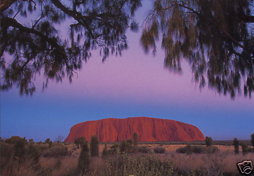 Australien grußkarte uluru - australien:, grußkarte: