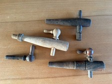 Konvolut alte Zapfhähne HOLZ Fass Vintage Bier Sammler Deko Set
