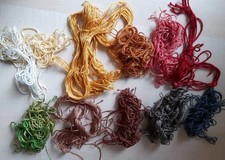 Reste Stickgarn/Wollgarn bunt