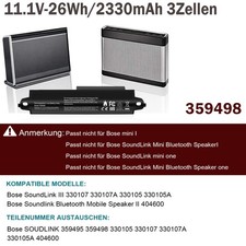 ❤️Replacement Akku 359495 359498 Für Bose Soundlink II 404600 III 330105 330107A