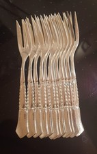 12 Kuchengabeln Gowe  Art Deco