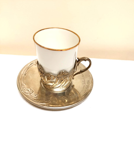 Jugendstil tasse 800 silber - jugendstil,