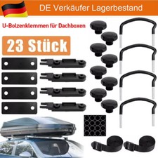 23x Universal Montagesatz Dachbox U-Bügel Dachkoffer Befestigung Montage Box DHL