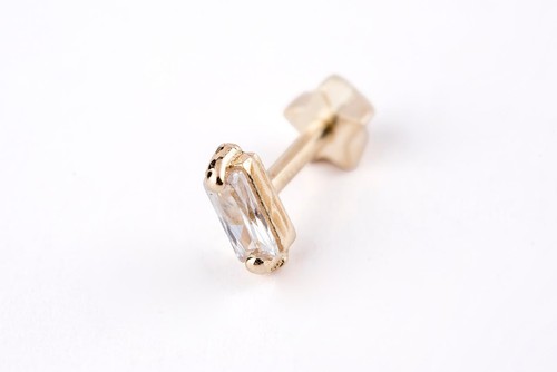 14k echtgold piercing - 14k, mit
