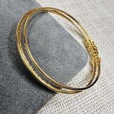 Vergoldeter Armreif 7 cm –