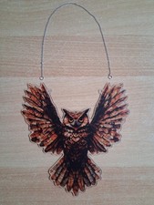 Fensterbild, Acryl, Eule