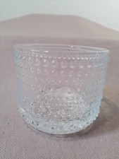 Ittala Kastehelmi Teelichthalter,Teelichtglas,Windlicht,Weiß,Oiva Toikka