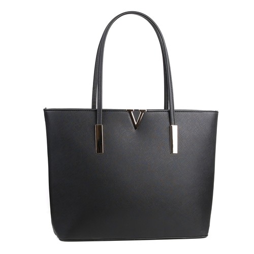 Schulhandtasche schwarz groß