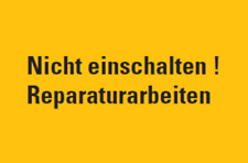 Aufkleber "Nicht einschalten