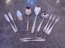 WMF Modell BERLIN Satz 11 Vorleger Vorlegeteile in Silber 90er TOP !