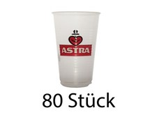 80x Astra Bier Trinkbecher