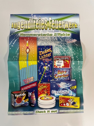 Nico lünig feuerwerk poster - feuerwerk,