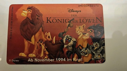 Disney telekom telefonkarte - telekom,