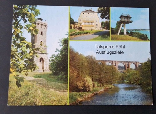 Postkarte ddr 1989 talsperre - postkarte,
