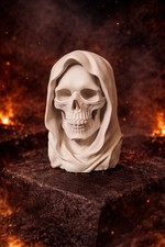 Handgemachte Totenkopf Figur