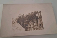 WK.1 AK Foto Sturmtruppe Handgranaten Stahlhelm Abgekämpft 