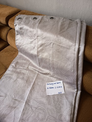 Vorhang silber blickdicht - 1,