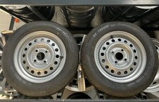 2x Neuwertige Räder 13 Zoll PKW-Anhänger Stahlfelgen 4x100 ET30 Starco 042016S02